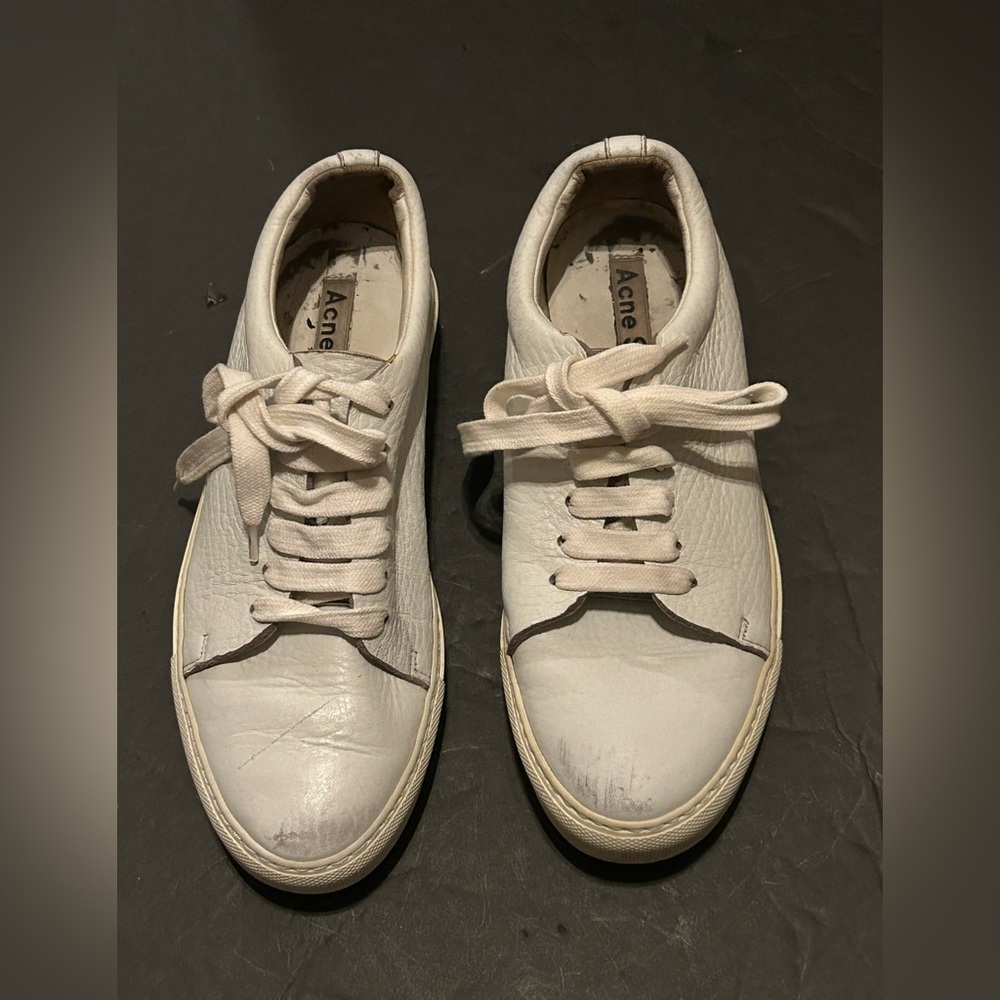 Acne Studio white leather Sneakers size 6M